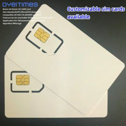 OYEITIMES 4G 128K Programable Blank SIM Card GSM WCDMA LTE SIM Card 2FF/3FF/4FF With ICCID IMSI KI OPC(OP) SIM Card For Operator
