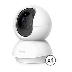 TP-Link Tapo C210 3MP Pan & Tilt Wi-Fi Security Camera with Night Vision (4-Pack) TAPO C210P2