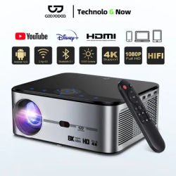 GOOJODOQ Full HD 1080P Projector 4K 8K 700ANSI 15500Lumens Android WiFi LED Video Movie Projector LED Home Theater Cinema Beamer