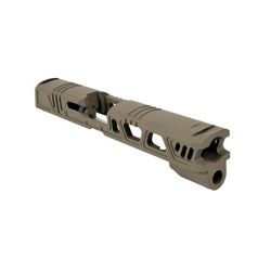 Gun Cuts Cyberpunk for Sig Sauer P320 Full Size/M17 No Optic Cut Flat Dark Earth GC-P320F-CYB-FDE-NO