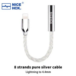 NICEHCK TC3 Metal Alloy Shell ALC5686/C100 HiFi Decoding Adapter Cable Type-C Lightning Input Support Line-control Microphone