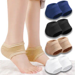 Cuscinetti protettivi per tallone in Silicone Gel sportivo coppe per tallone manicotto supporto per fascite plantare dolore al tallone ridurre i calzini per cuscino di riparazione della pelle