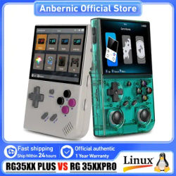 ANBERNIC 64 Bit RG 35XXPRO RG35XX PLUS Retro Handheld Game Player Built-in 64G TF 5K+ Classic Game HD TV Out 3.5 Inch IPS Screen