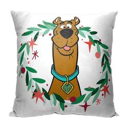 Wb Scooby Doo Festive Scooby 18X18 Printed Throw Pillow by The Northwest in O