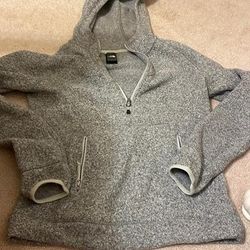 The North Face Tops | Like New North Face Heather Grey Half Zip | Color: Gray | Size: Xs
