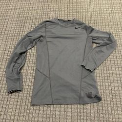 Nike Tops | Gray Nike Pro Long Sleeve Athletic Top | Color: Black/Gray | Size: S