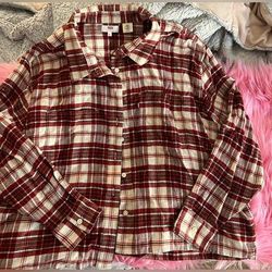 Levi's Tops | Levis Flannel Shirt | Color: Red | Size: Xl