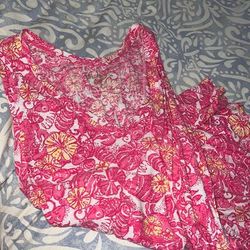 Lilly Pulitzer Tops | Lilly Pulitzer Pink Tank | Color: Pink/Yellow | Size: L
