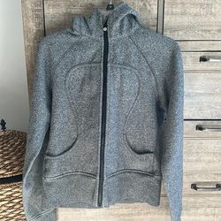 Lululemon Athletica Tops | Lulu Lemon Zip Up | Color: Gray | Size: 8