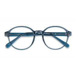 Unisex s round Blue Plastic Prescription eyeglasses - Eyebuydirect s Eureka