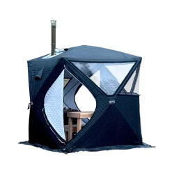 Outdoor 3-4 person 4 Season Camping Sauna Tent Thickened Automatic Winter Ice Fishing Tent Window/Chimney Hole Car Portable