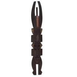 Ashanti wood mask, 'Royal Horns'
