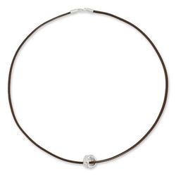 Men's sterling silver pendant necklace, 'Endless Knot'