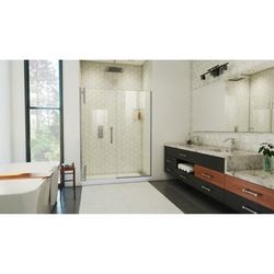 Dreamline DreamLine Ascend 56 1/2 - 57 1/2 inch W x 72 inch H Frameless Pivot Shower Door in Brushed Nickel SDAD565720VXX04