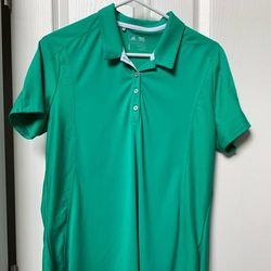 Adidas Tops | Large Green Ladies Golf Shirt. Adidas. | Color: Green | Size: L