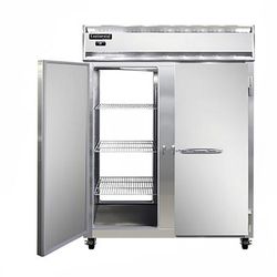Continental 2FENSAPT 57" 2 Section Pass Thru Freezer, 4 Left/Right Hinge Solid Doors, 115v, Stainless Steel