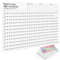 2024 calendario da appendere alla parete Kawaii annuale Planner foglio Memo Pad To Do List Agenda