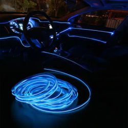 1M 3M 5M car EL Wire led strip Atmosphere light per fai da te flessibile AUTO interior Lamp