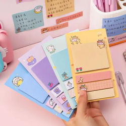 4 pz/lotto Kawaii Ins Girly Animals Index Memo Pad N Times Sticky Notes To Do List Planner Sticker