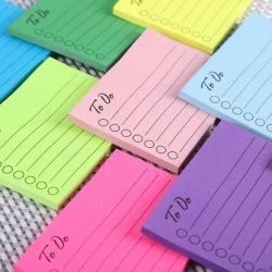 50sheets Memo pad Kawaii Solid To Do List messaggi strappabile note Planner giornaliero note adesive