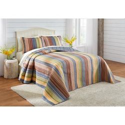 Maya Bedspread by BrylaneHome in Stripe (Size KING)