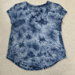 American Eagle Outfitters Tops | American Eagle Blue Tie Dye Favorite T Size M | Color: Blue | Size: M