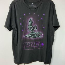 Disney Tops | New! Disney Princess Fits Like A Xl - Please Review Measurements Below | Color: Black/Purple | Size: Xl