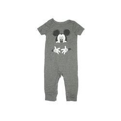 Baby Short Sleeve Outfit: Gray Marled Bottoms - Kids Boy's Size 12