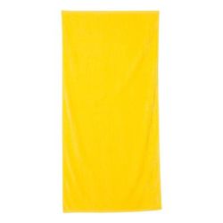 Q-Tees QV3060 Velour Beach Towel in Yellow | Cotton
