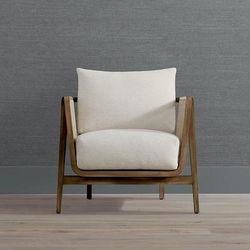 Halsey Accent Chair - Eggshell Crypton Nomad Performance - Frontgate