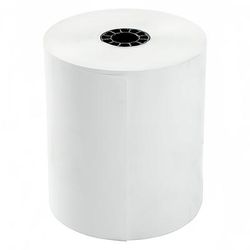 AmerCareRoyal T318230050 Thermal Paper Roll - 3 1/8" x 230', White, 7/16-in. ID Core, Black Lettering