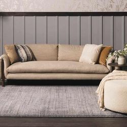 Rhona 18" Square Cottage Slate Blue/Off White/Metallic Silver Throw Pillow - Boutique Rugs