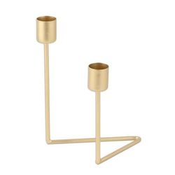 Golden Spark,'Gold Powder Coated Iron Candle Holder Handcrafted in India'