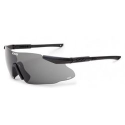 ESS ICE ONE Ballistic Eyeshield Kit Black FrameNosepieceSmoke Gray LensPouch 740-0440