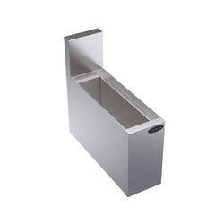 Krowne KR19-6 Bottle Section - Holds 3 Bottles, 6 1/2" Back Splash, 6" x 19", Silver