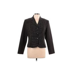 Suits Us Blazer Jacket: Black Chevron/Herringbone Jackets & Outerwear - Women's Size 13