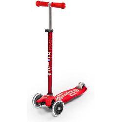Micro Kickboard Maxi Deluxe LED Scooter (5-12 years) - Red