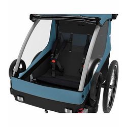 Thule Courier Bicycle Trailer + Pet Kit Bundle - Aegean Blue