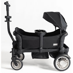 Joey (2 Seater) Stroller Wagon with 1 Canopy - Black