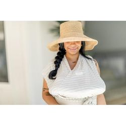 Lolo Baby Breastfeeding Sling Support - White & Grey Stripe