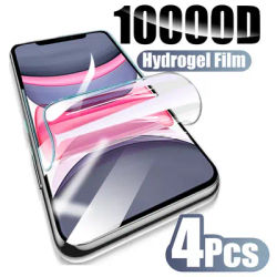 Protecteur d'écran à couverture complète pour iPhone film hydrogel pour iPhone 11 14 13 12 11 Pro