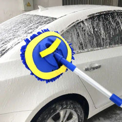 Manico lungo Mop Car Foam Washer Kit Clean Brush Glove Rag Dry Tools estensibile ciniglia Broom