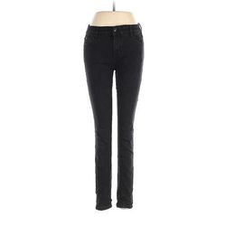 Curve Appeal Jeans - Low Rise: Black Bottoms - Women's Size 4