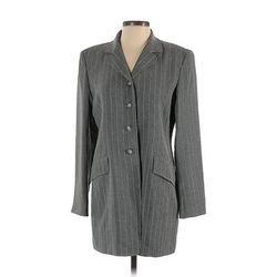 Emanuel Emanuel Ungaro Blazer Jacket: Gray Jackets & Outerwear - Women's Size 4