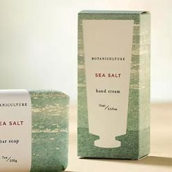 Anthropologie Bath & Body | Anthropologie Terrain | Botaniculture 2.5 Fl Oz Sea Salt Hand Lotion | Color: Green/White | Size: Os