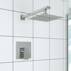 Randolph Morris Tranquil Rainfall Shower Set with Square Shower Head and Square Valve RMAS-SSQ-SQH-C