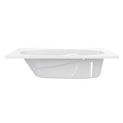 Aquarius Medora 72 x 42 Acrylic Drop-In Bathtub with End Drain RNTAHI6TO-WHT