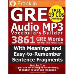 Franklin GRE Audio MP Vocabulary Builder Download CDs with GRE Words for High GRE Verbal Score