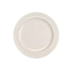 Homer Laughlin HL6051000 7 1/4" Round Lyrica Plate - China, Ivory, 36/Case, White