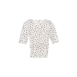 Zara Short Sleeve Top White Hearts Sweetheart Tops - Kids Girl's Size 150